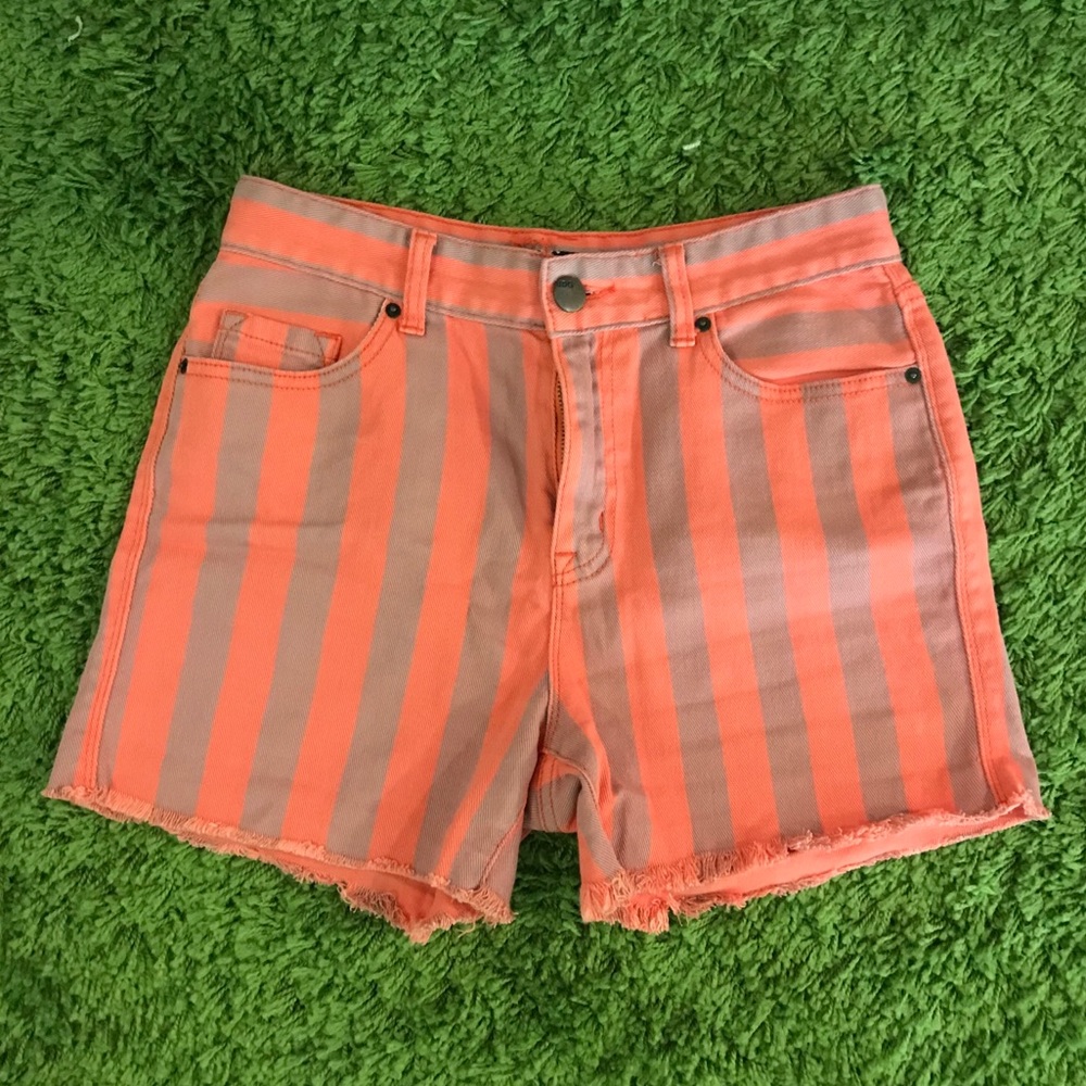 Striped BDG High Rise Shorts